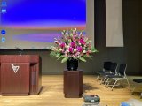 画像: 演台横つぼ花